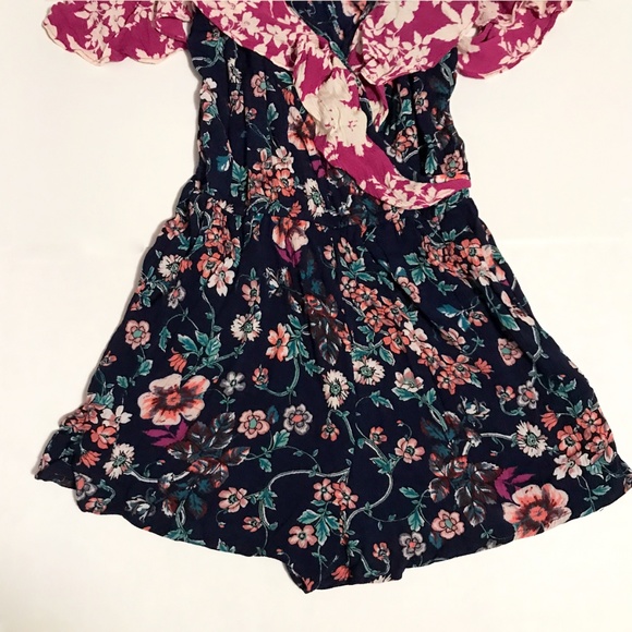 Xhilaration Floral Cold Shoulder Romper - Picture 5 of 8